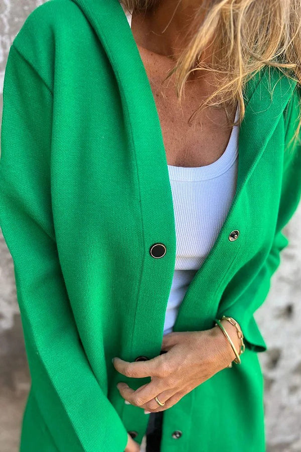 Slate Haven Hooded Button Coat