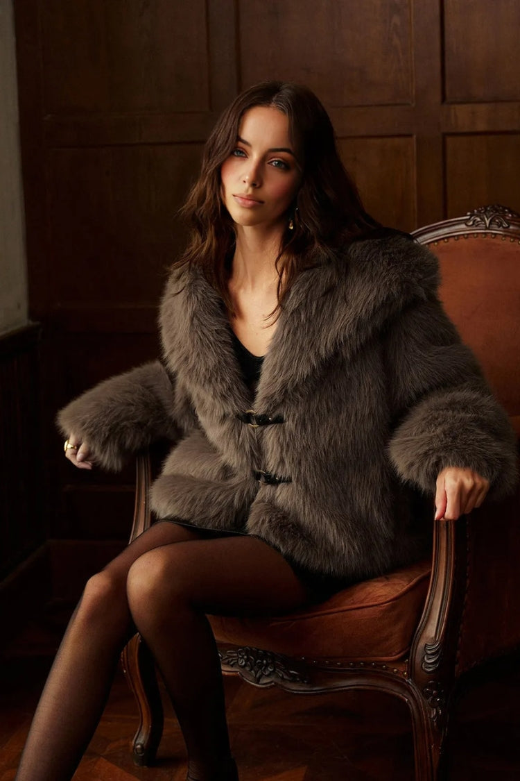 Valencia Plush Faux Fur Jacket