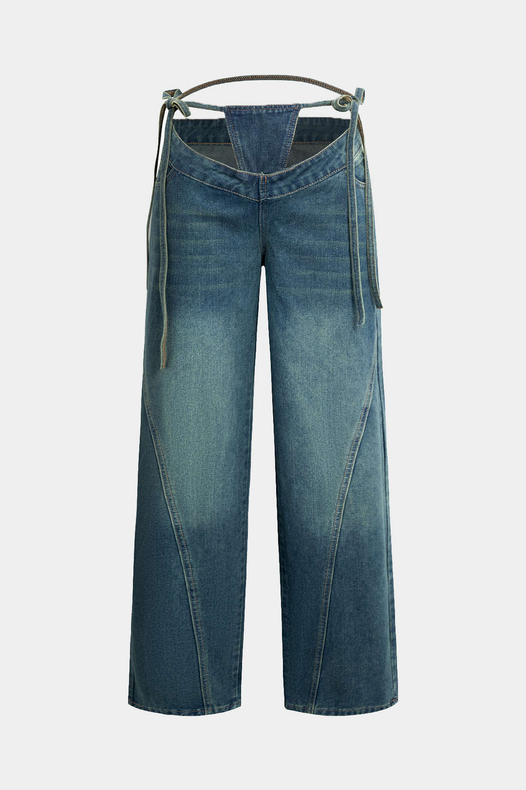 Astra Cut-Out Wide-Leg Jeans