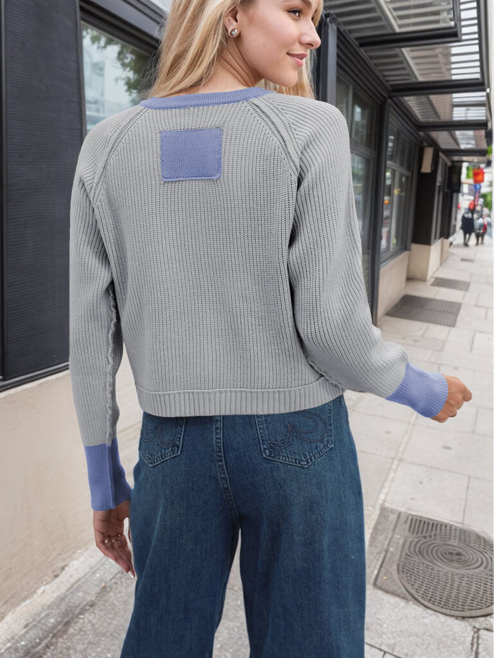 Silver Cove Contrast Trim Cardigan