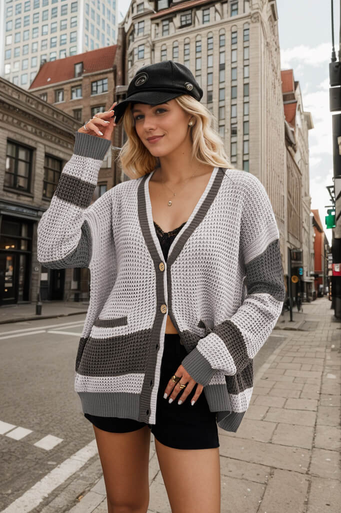 Urban Sunset Colourblock Cardigan
