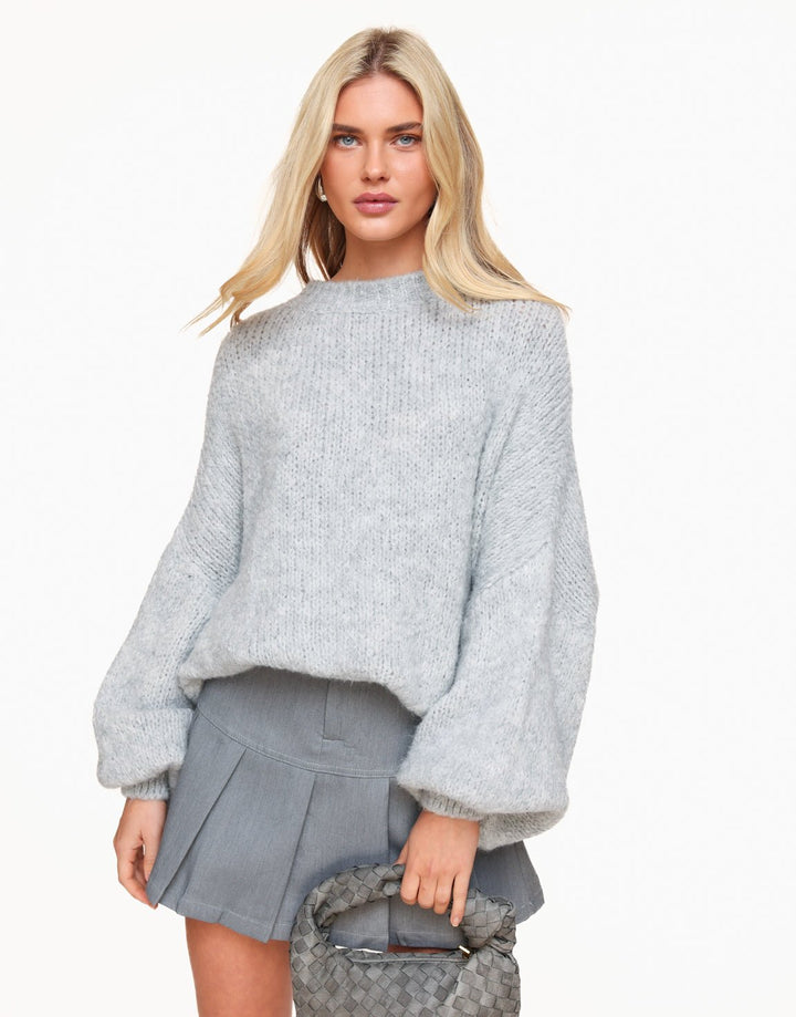 Grey Wool Knitted - Sweater