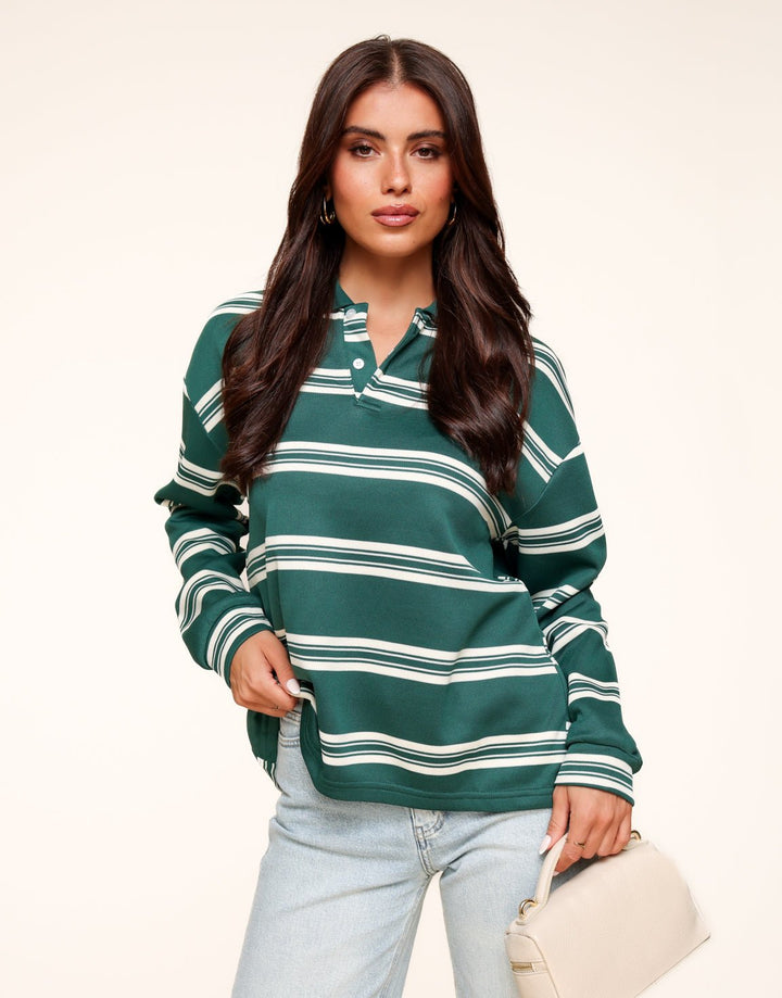 Green Striped LS - Tui
