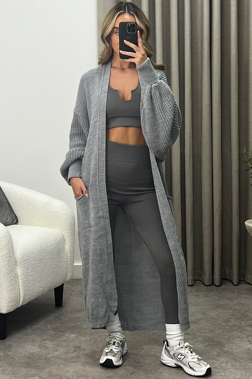 Sundown Slouch Long Knit Cardigan