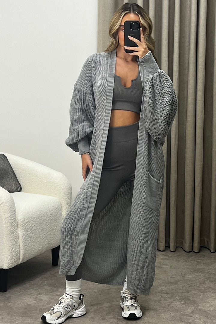 Sundown Slouch Long Knit Cardigan