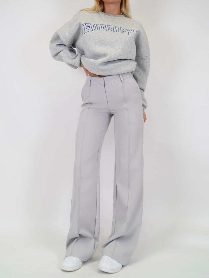 Vera Wide trousers - light silver grey