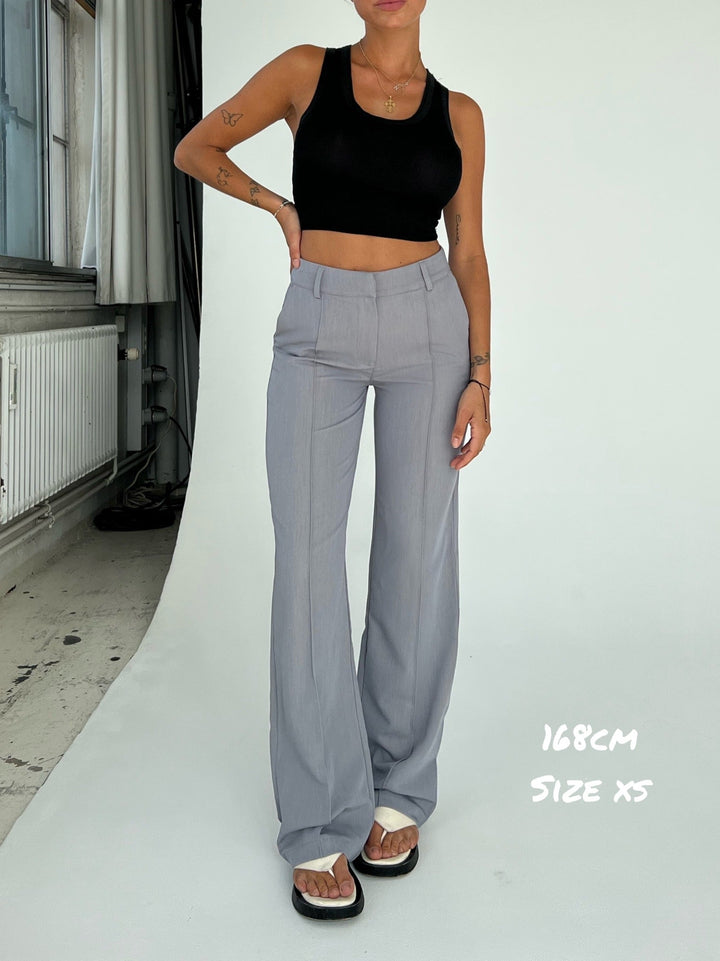 NEW Vera Wide trousers - light grey