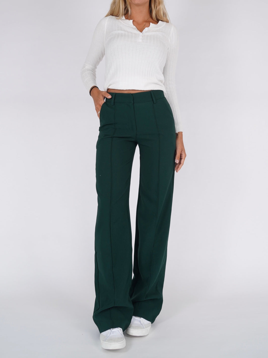 Vera Wide trousers - dark green