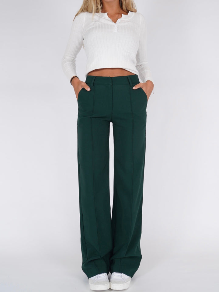 Vera Wide trousers - dark green