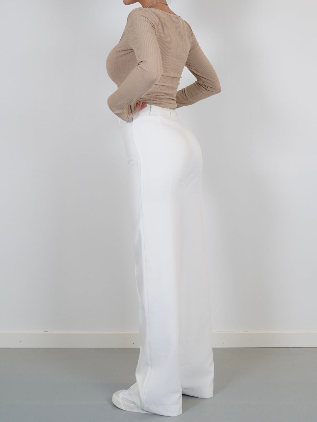 Vera Wide trousers - white