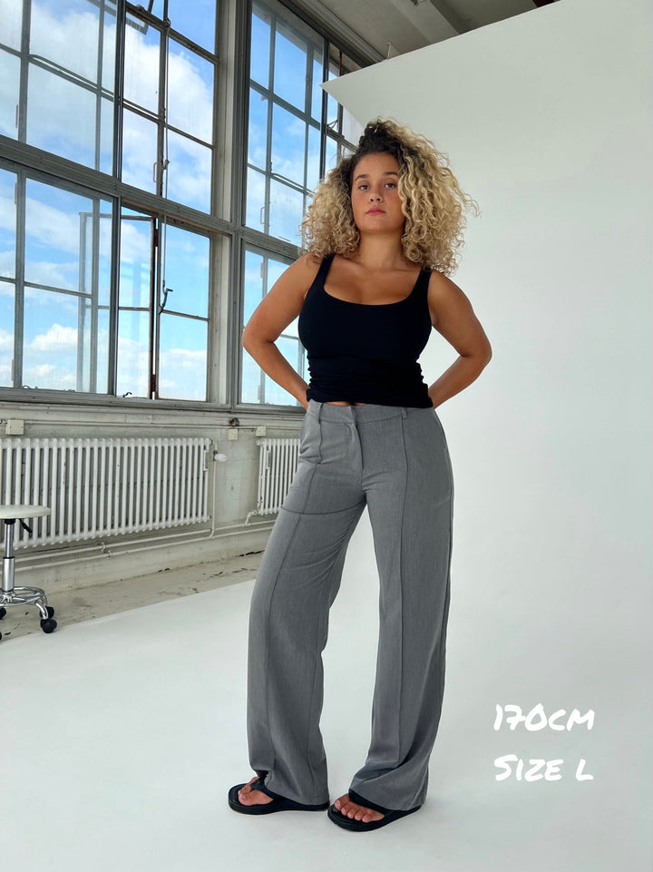 NEW Vera Wide trousers - dark grey