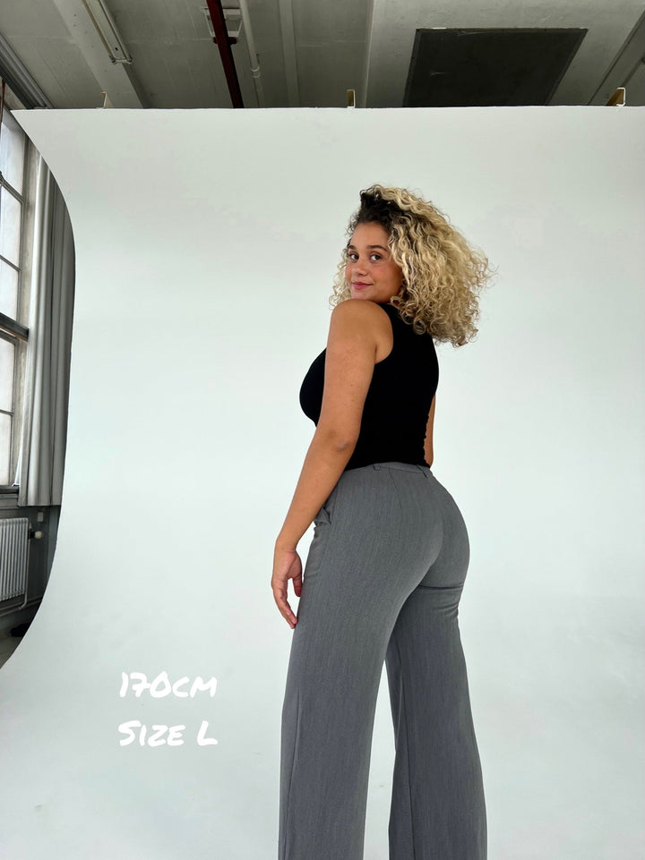 NEW Vera Wide trousers - dark grey