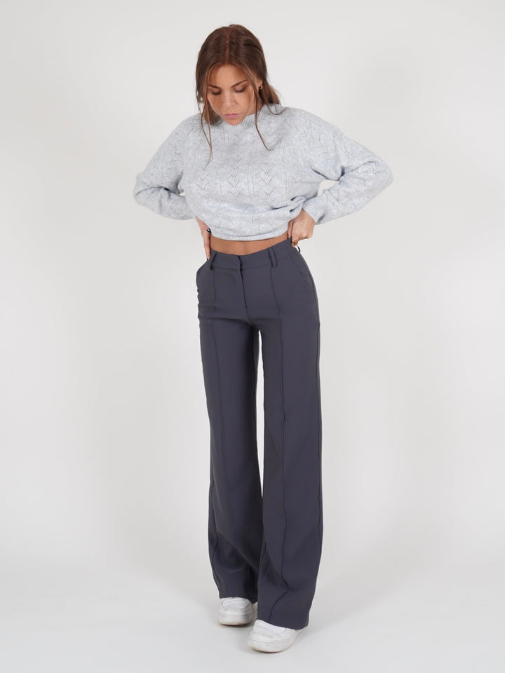 Vera Wide trousers - dark grey