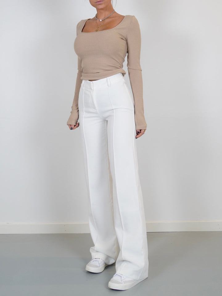 Vera Wide trousers - white