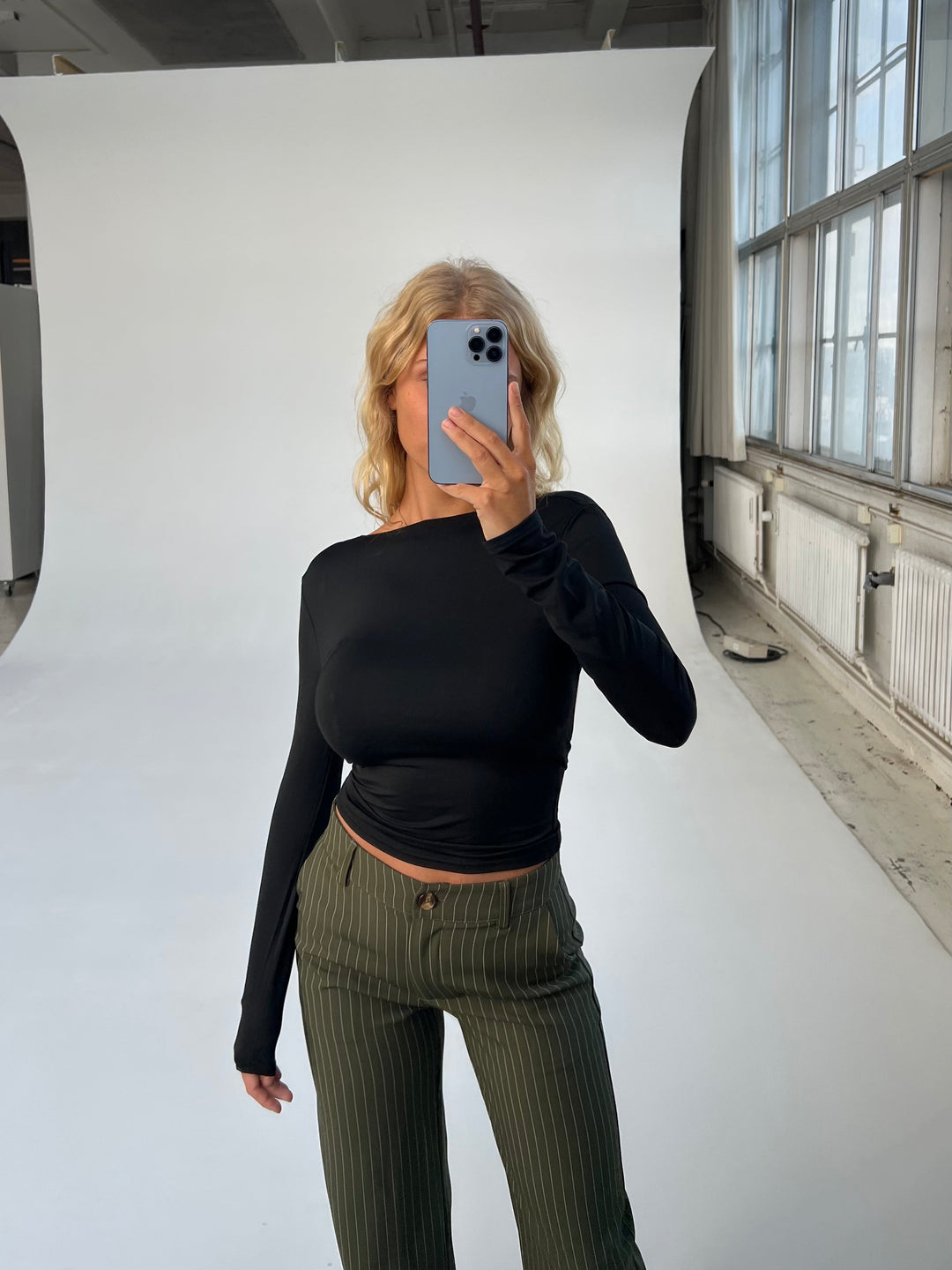 Levi pants - dark army striped