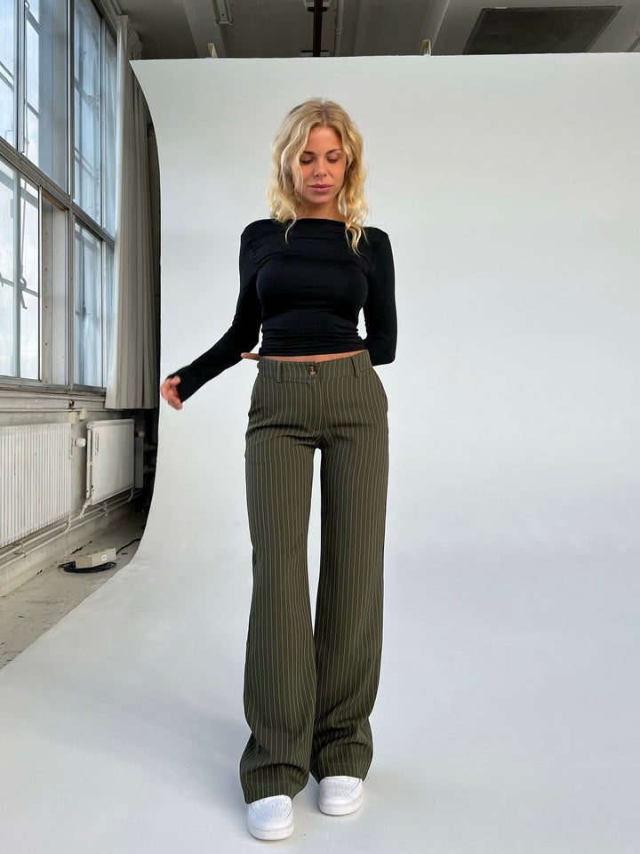 Levi pants - dark army striped