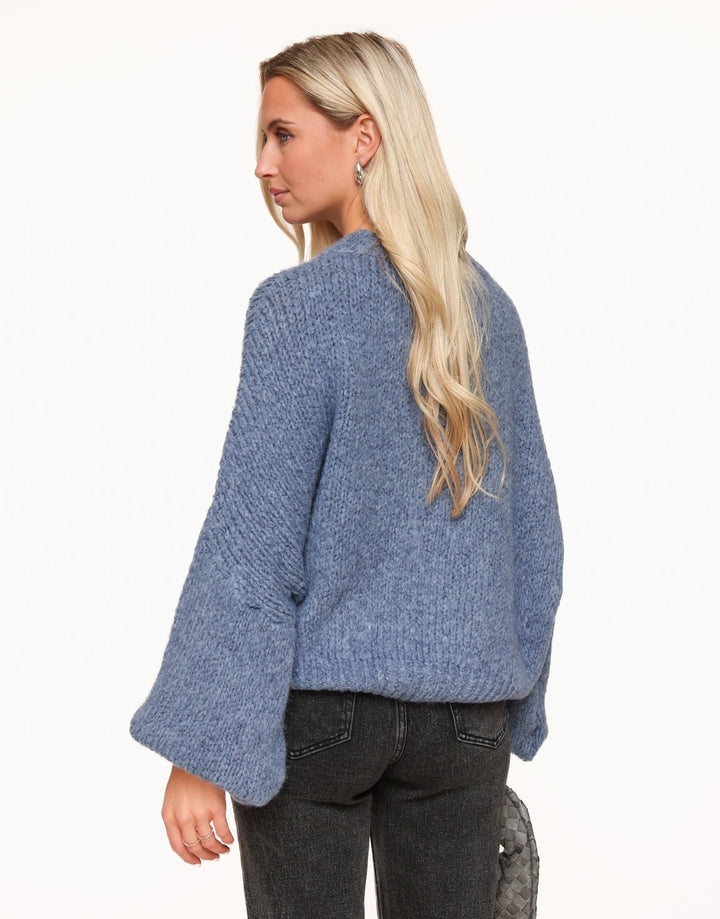 Jeans Blue Wool Knitted - Sweater