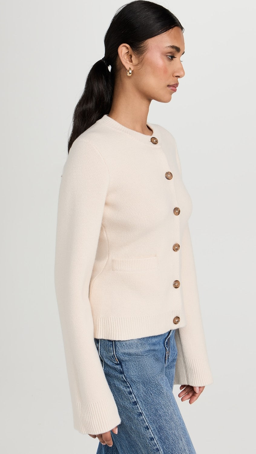 Rue Crest Button Knit Cardigan