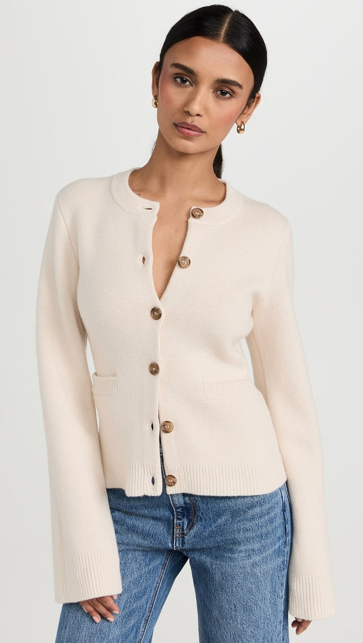 Rue Crest Button Knit Cardigan