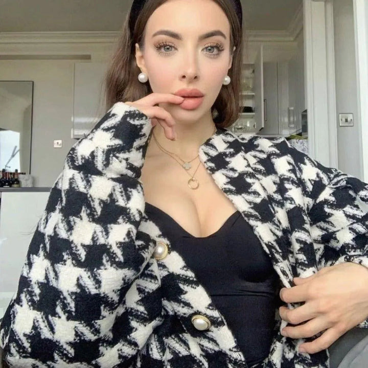 Vienna Houndstooth Two-Piece Set