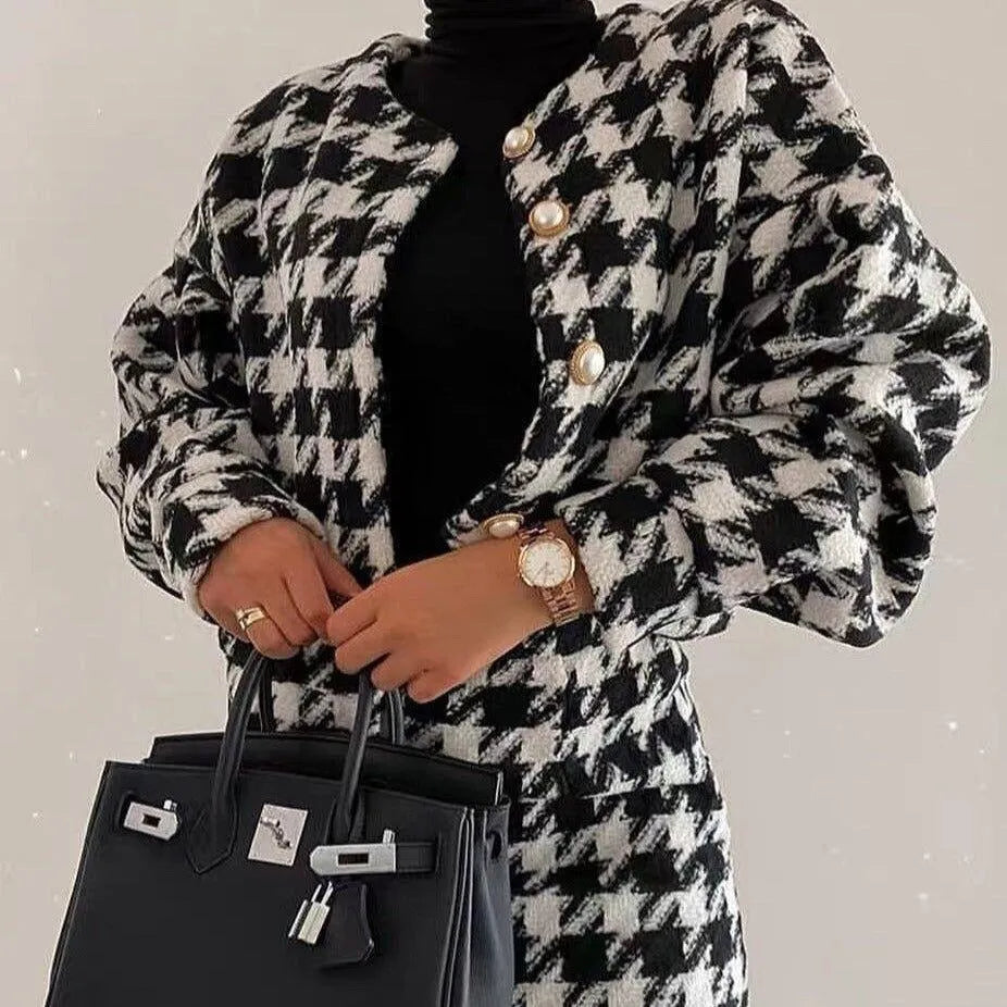 Vienna Houndstooth Two-Piece Set