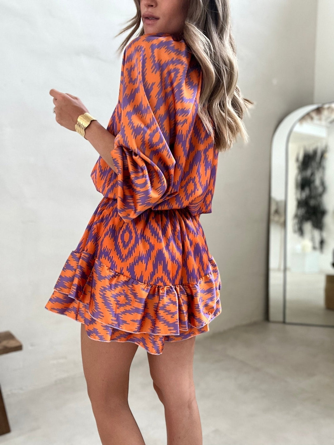Yasmine Zigzag Ruffle Jumpsuit