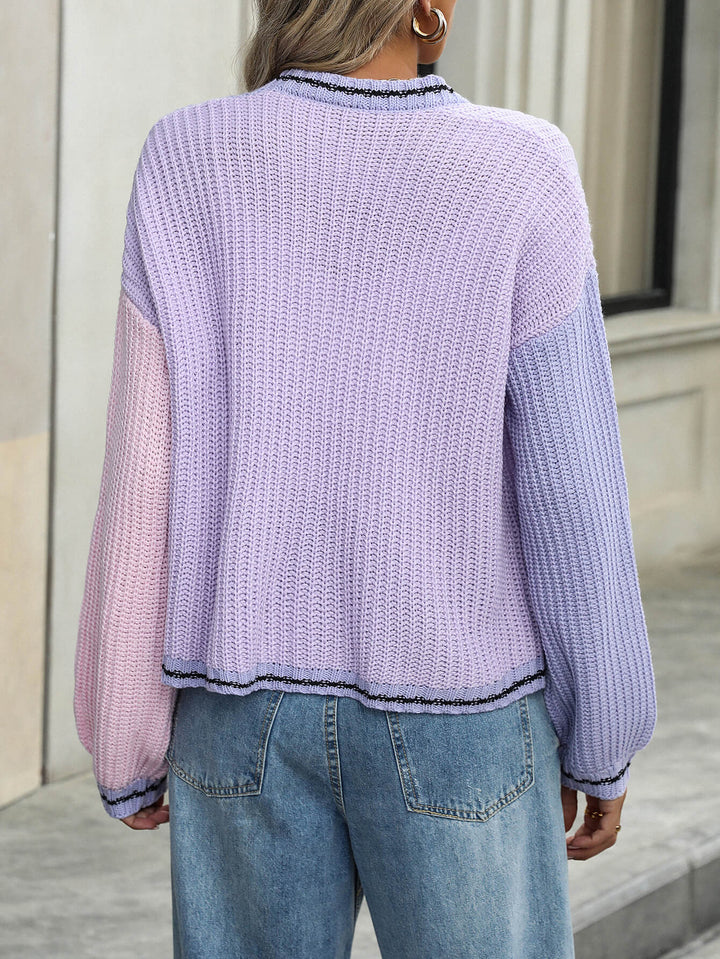 Sweet Reverie Colourblock Cardigan