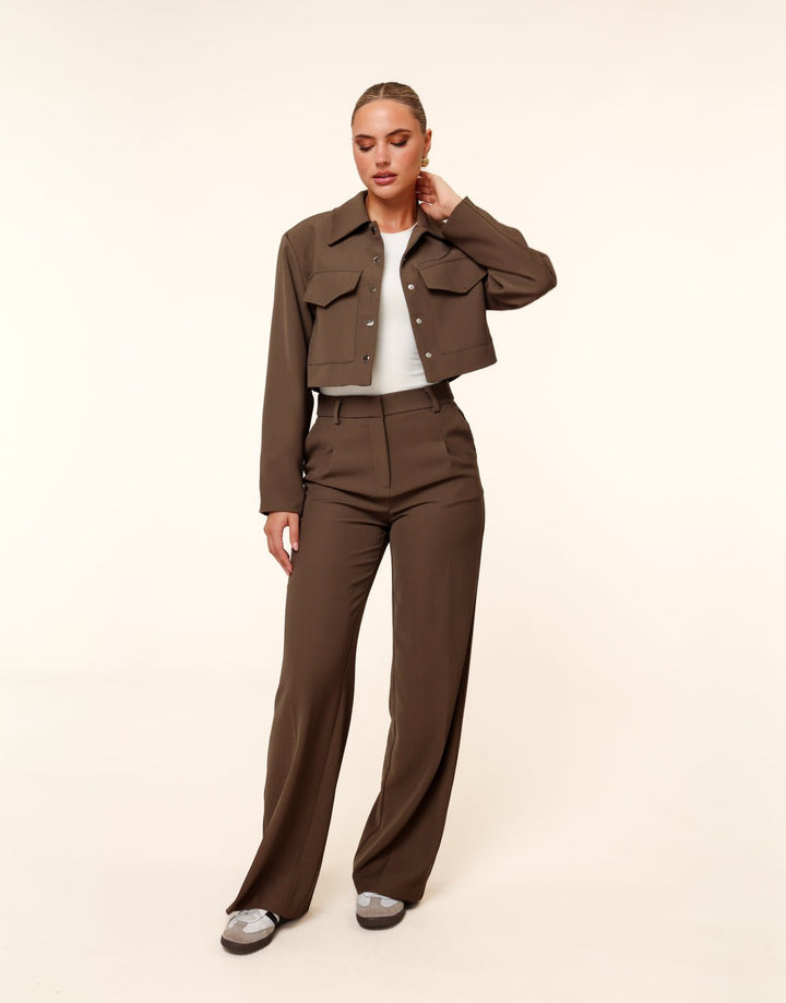 Light Khaki Studio Cropped - Jacket