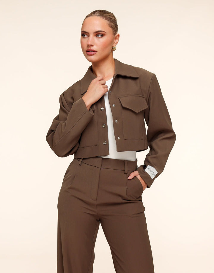 Light Khaki Studio Cropped - Jacket