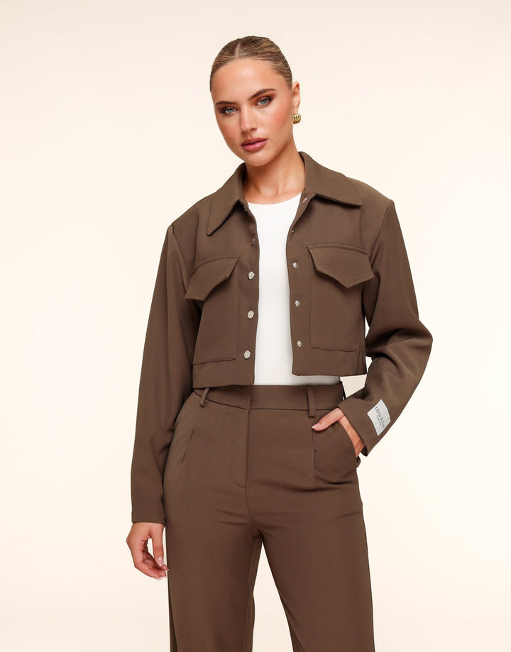 Light Khaki Studio Cropped - Jacket
