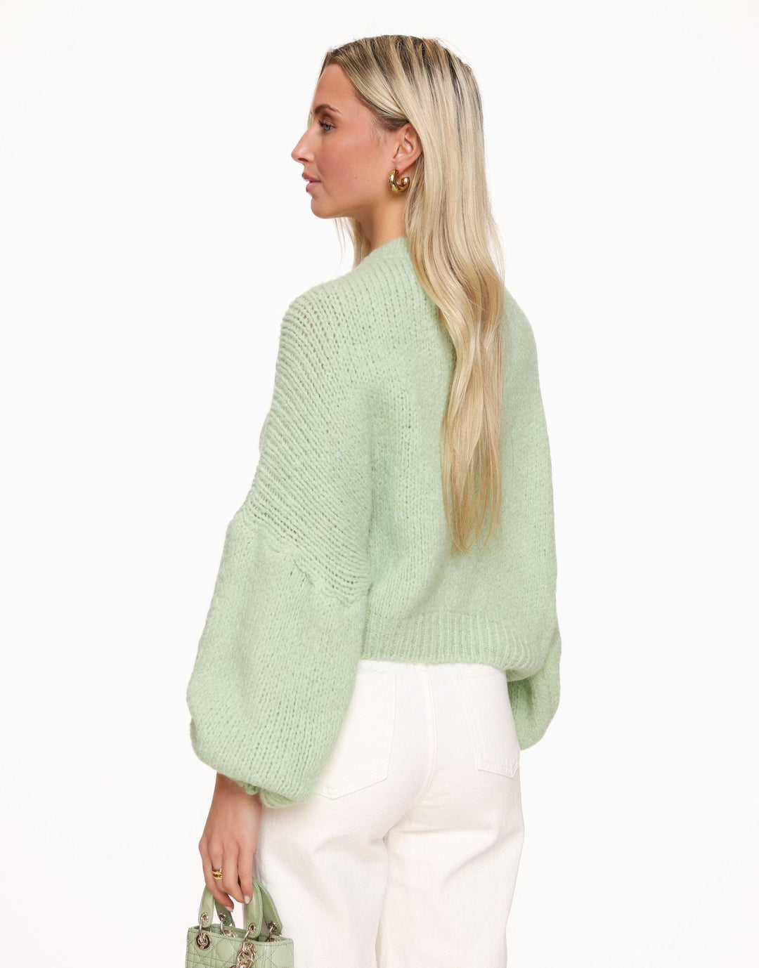 Light Green Wool Knitted - Sweater