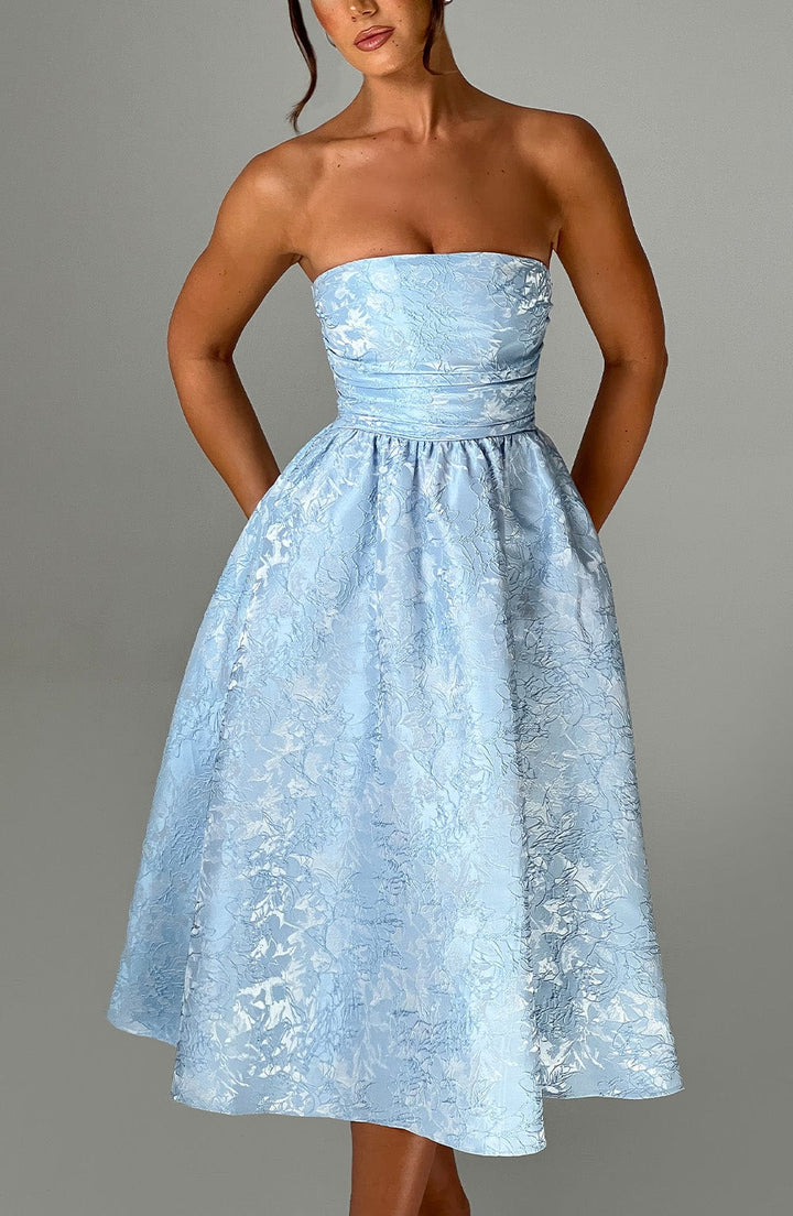 Lily - Jacquard Midi Dress