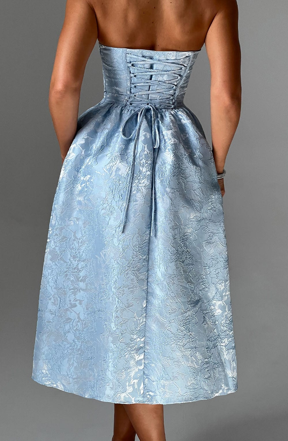 Lily - Jacquard Midi Dress