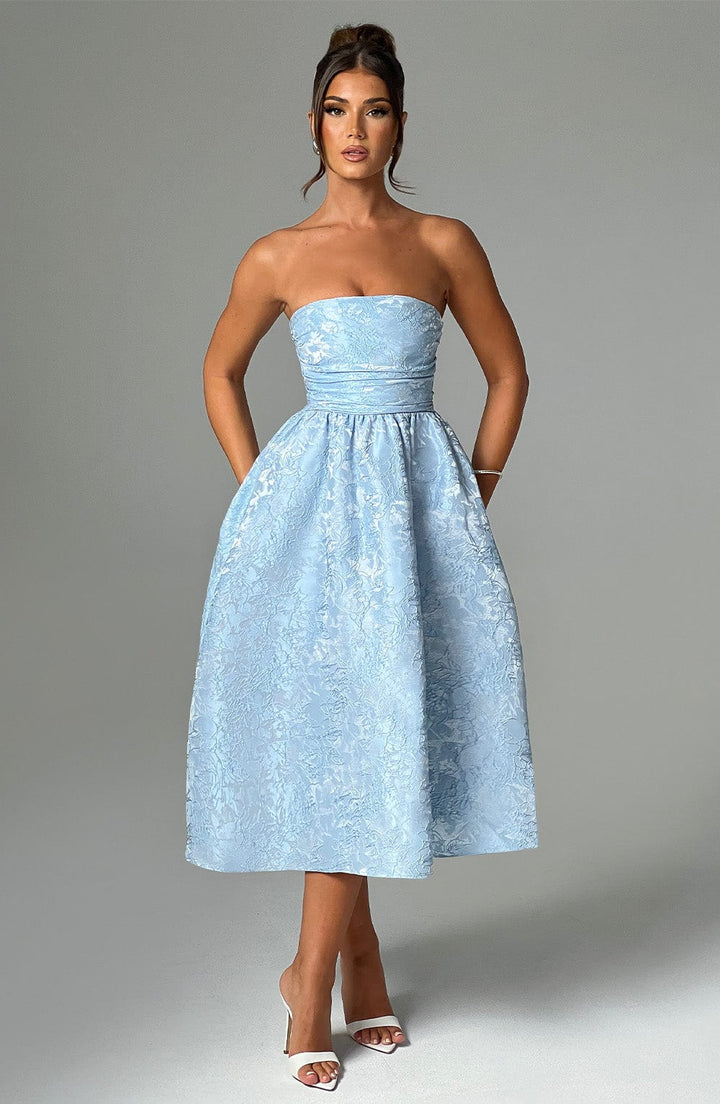 Lily - Jacquard Midi Dress