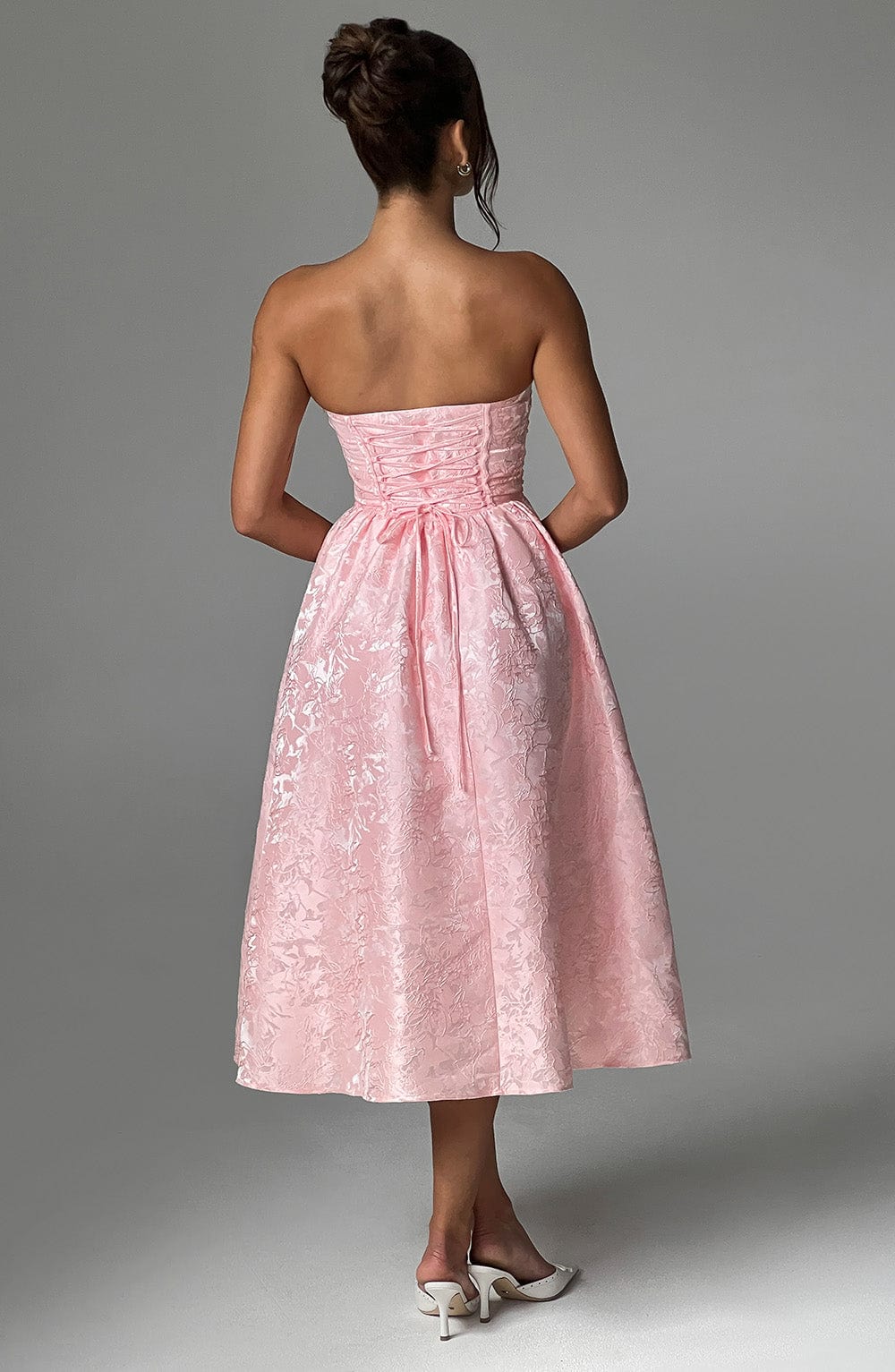 Lily - Jacquard Midi Dress
