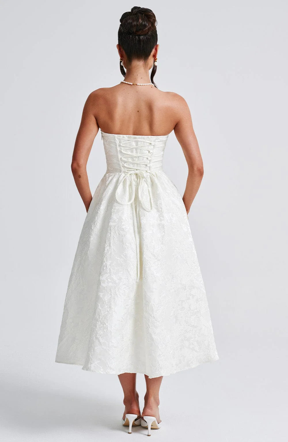 Lily - Jacquard Midi Dress