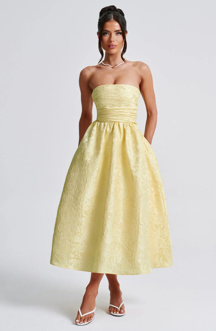 Lily - Jacquard Midi Dress