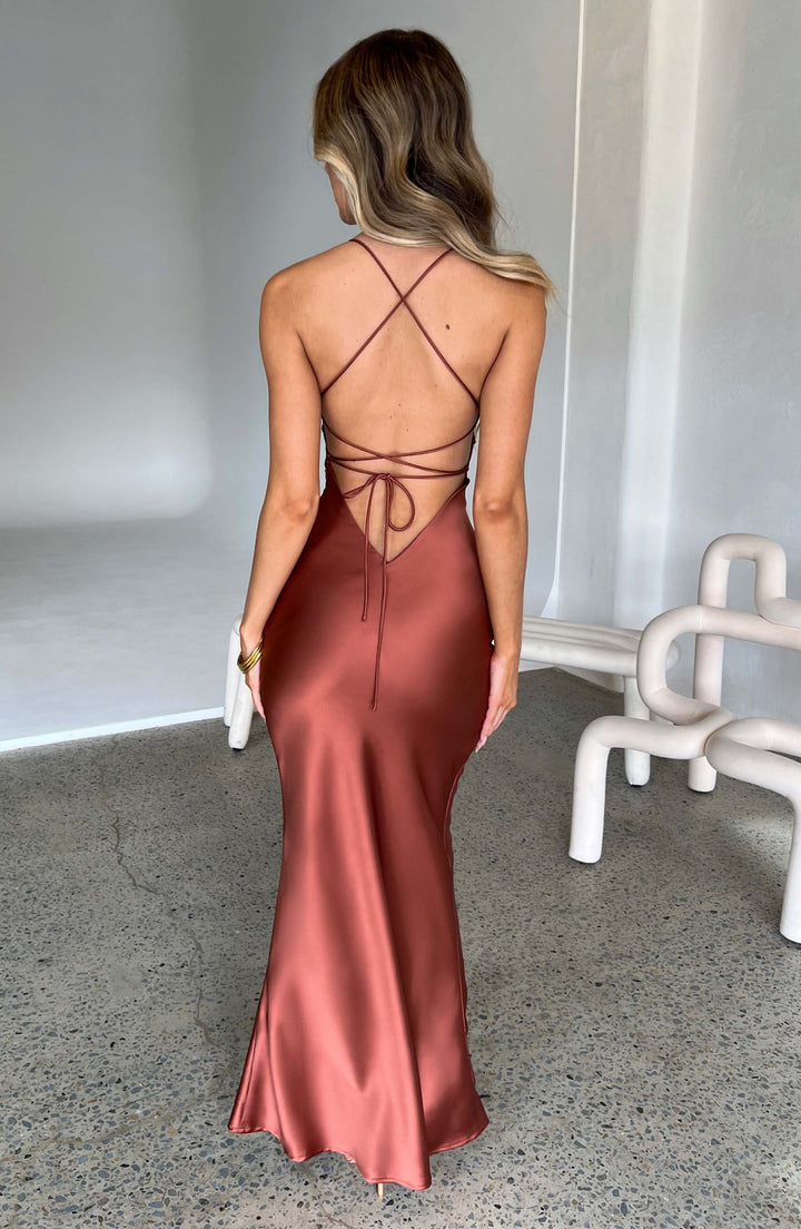 Venus - Satin Maxi Dress