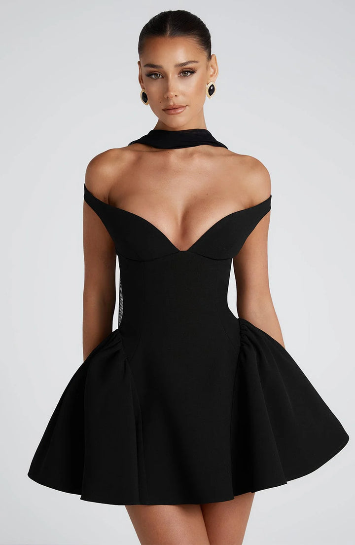 Genevieve - Off-Shoulder Mini Dress