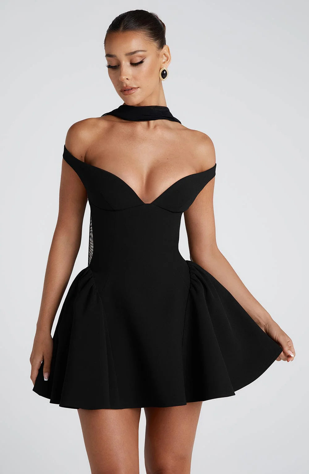 Genevieve - Off-Shoulder Mini Dress