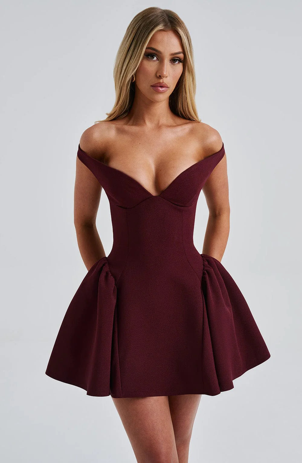 Genevieve - Off-Shoulder Mini Dress