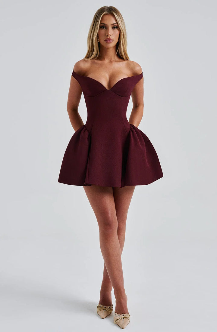 Genevieve - Off-Shoulder Mini Dress