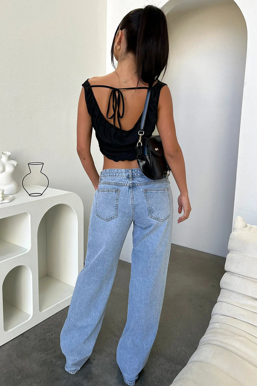 Soho Lane Relaxed Wide Leg Jeans