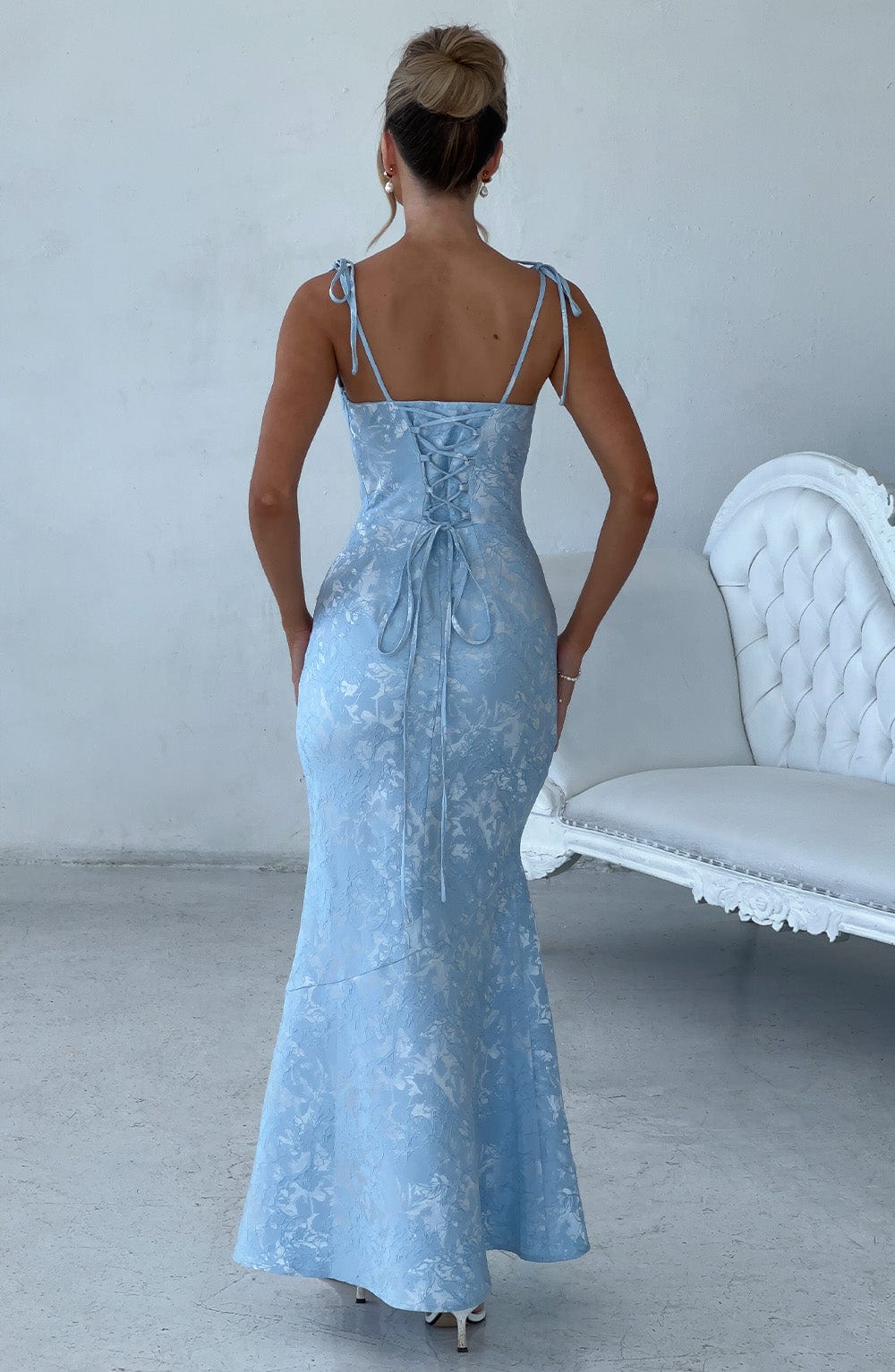Natalie - Floral Drape Maxi Dress