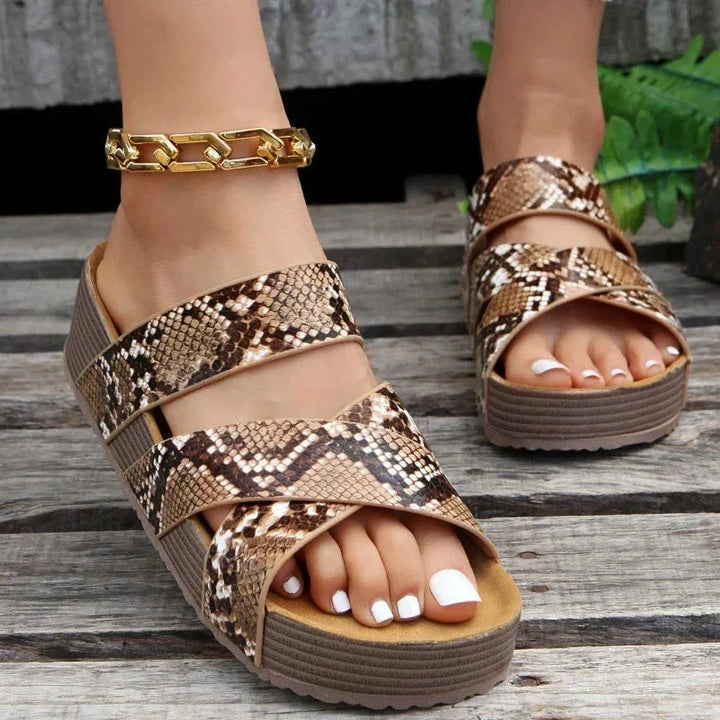 Ravina Woven Platform Sandals