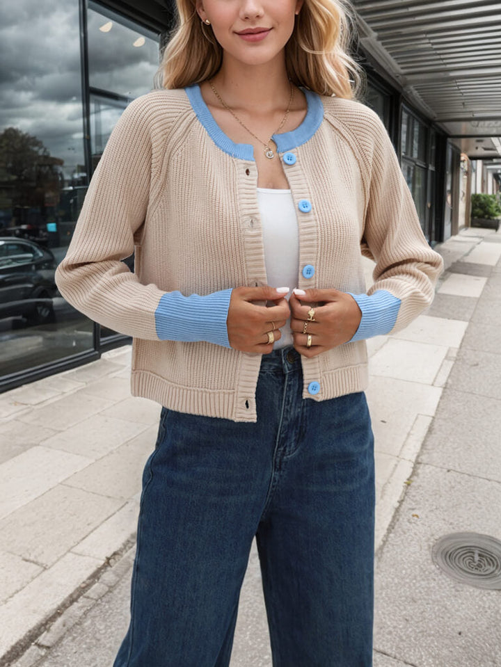 Silver Cove Contrast Trim Cardigan