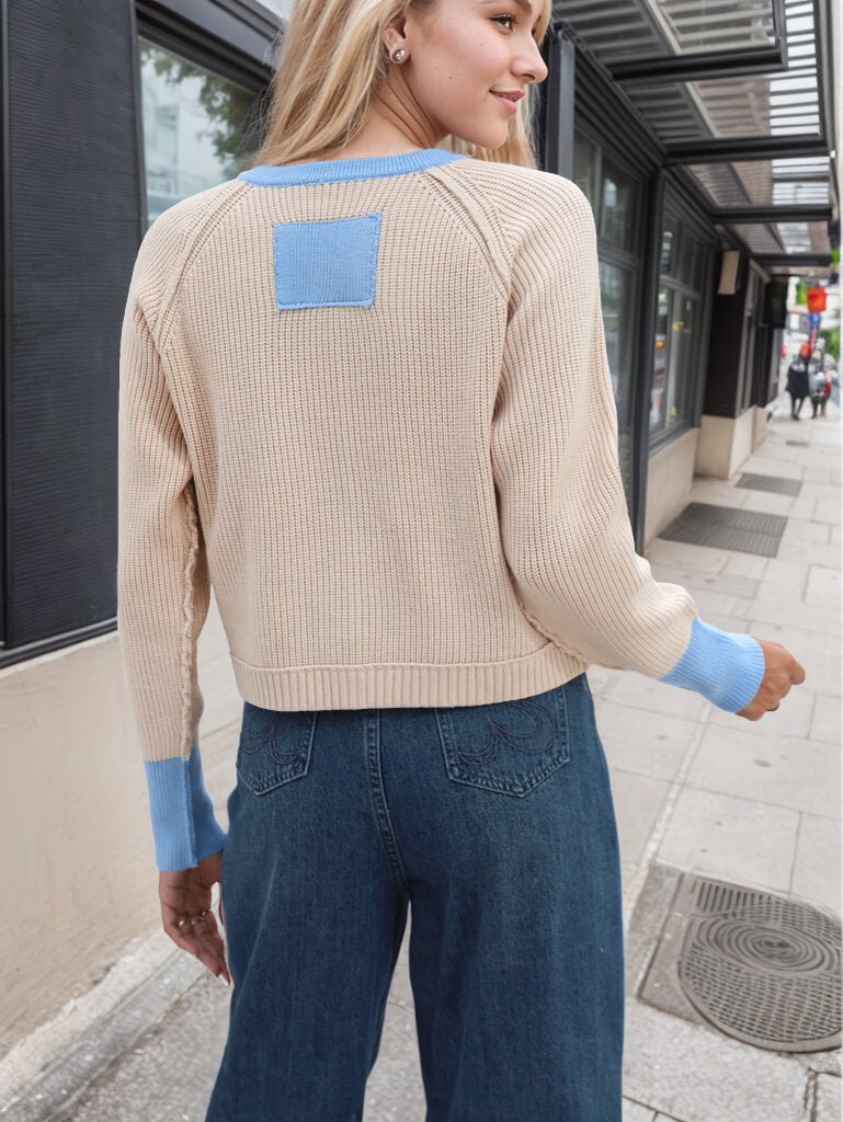 Silver Cove Contrast Trim Cardigan