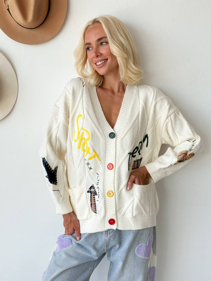Harper Street Art Knit Cardigan