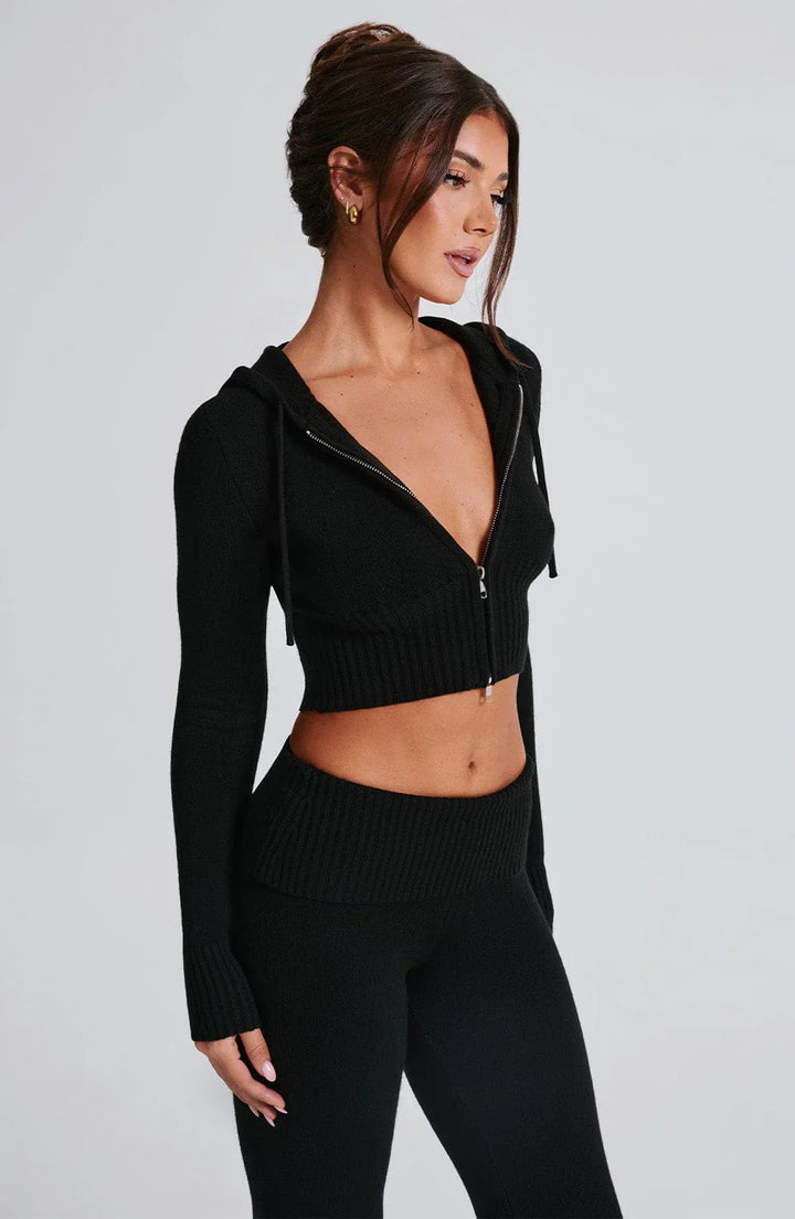 Black Skylar Knit Set