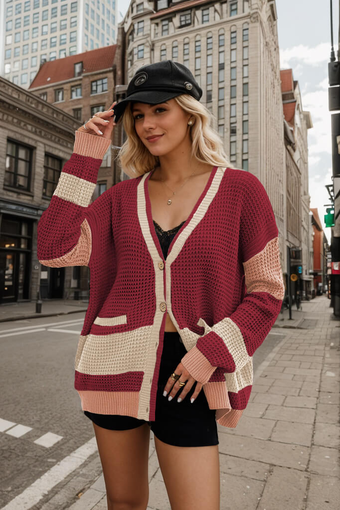 Urban Sunset Colourblock Cardigan